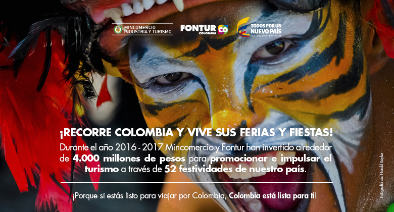 Recorre Colombia y vive sus ferias y fiestas