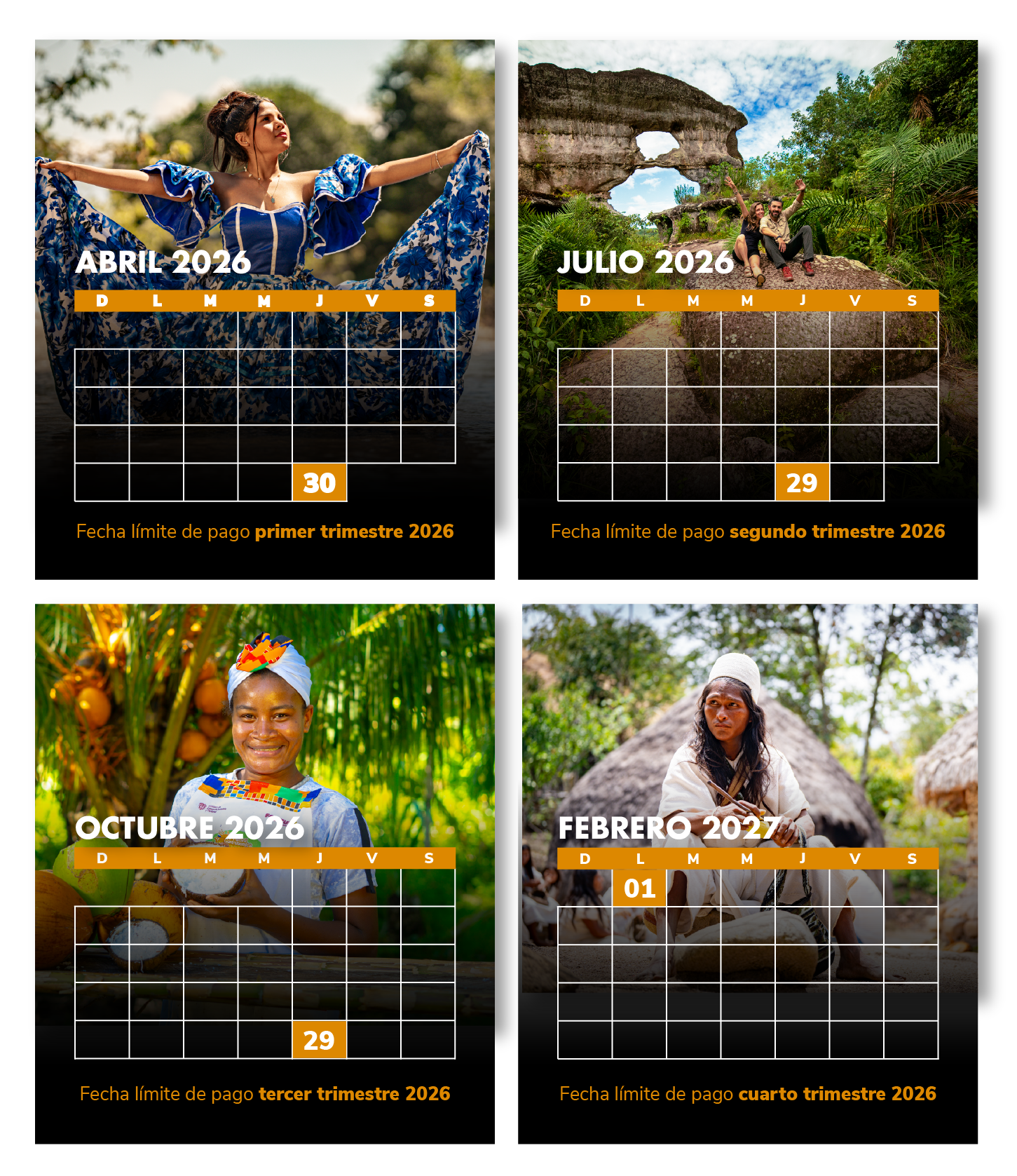 Calendario pagos 2021