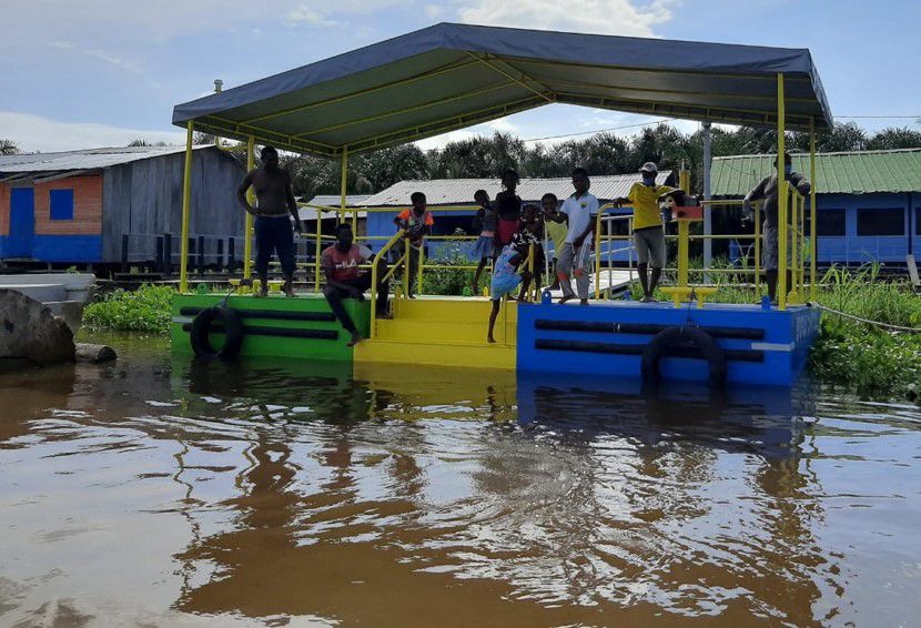 Embarcadero turístico en Chocó