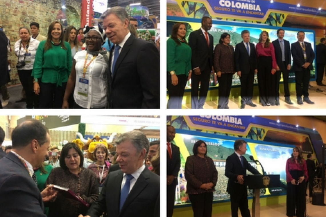 Juan Manuel Santos en Vitrina Turística