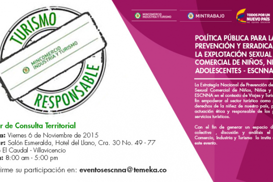 Política pública para la prevención y erradicación de la Explotación Sexual Comercial de Niños, Niñas y Adolescentes - ESCNNA - Villavicencio