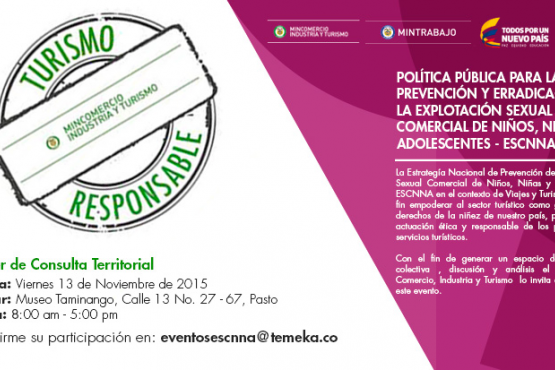 Política pública para la prevención y erradicación de la Explotación Sexual Comercial de Niños, Niñas y Adolescentes - ESCNNA - Pasto